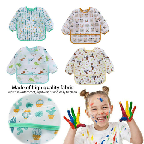 Cute Baby Bibs/Waterproof/ Long Sleeve Cute Baby Bibs/Waterproof/ Long Sleeve