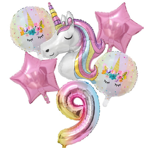Rainbow Unicorn Balloon for Parties Rainbow Unicorn Balloon for Parties