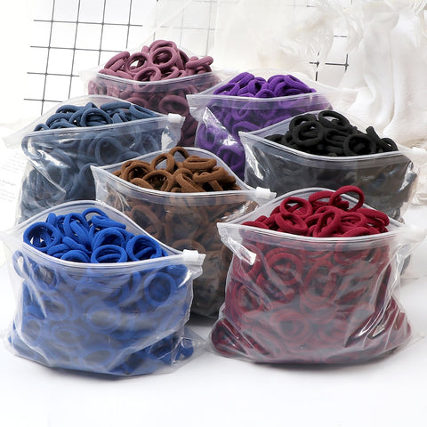 50/100PCS 3cm Children Headband High Elastic Solid Color Scrunchies 50/100PCS 3cm Children Headband High Elastic Solid Color Scrunchies