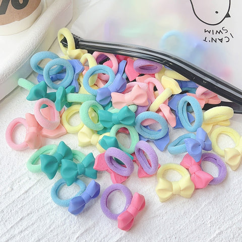New Cute Bowknot Headbands Girls Elastic Hair Bands 10/20 pieces per set New Cute Bowknot Headbands Girls Elastic Hair Bands 10/20 pieces per set