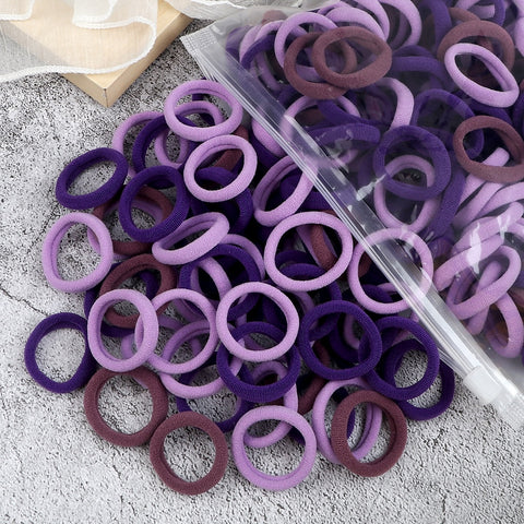 50/100PCS 3cm Children Headband High Elastic Solid Color Scrunchies 50/100PCS 3cm Children Headband High Elastic Solid Color Scrunchies