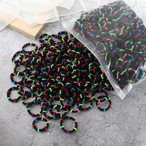 50/100PCS 3cm Children Headband High Elastic Solid Color Scrunchies 50/100PCS 3cm Children Headband High Elastic Solid Color Scrunchies