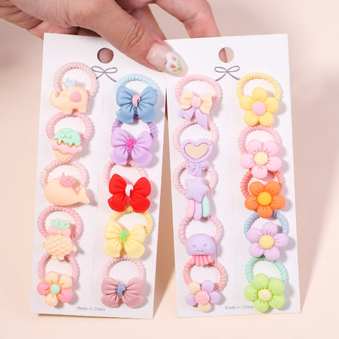 New Cute Bowknot Headbands Girls Elastic Hair Bands 10/20 pieces per set New Cute Bowknot Headbands Girls Elastic Hair Bands 10/20 pieces per set