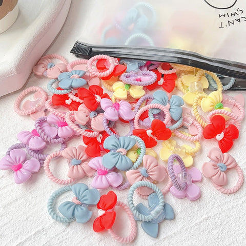 New Cute Bowknot Headbands Girls Elastic Hair Bands 10/20 pieces per set New Cute Bowknot Headbands Girls Elastic Hair Bands 10/20 pieces per set