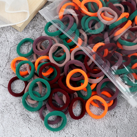 50/100PCS 3cm Children Headband High Elastic Solid Color Scrunchies 50/100PCS 3cm Children Headband High Elastic Solid Color Scrunchies