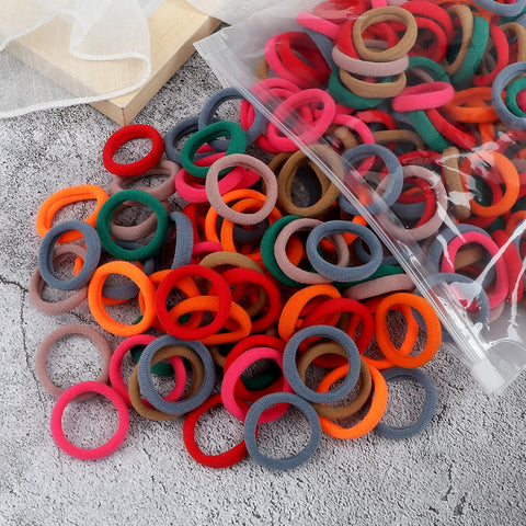 50/100PCS 3cm Children Headband High Elastic Solid Color Scrunchies 50/100PCS 3cm Children Headband High Elastic Solid Color Scrunchies