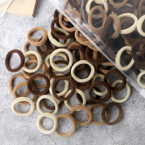 50/100PCS 3cm Children Headband High Elastic Solid Color Scrunchies 50/100PCS 3cm Children Headband High Elastic Solid Color Scrunchies