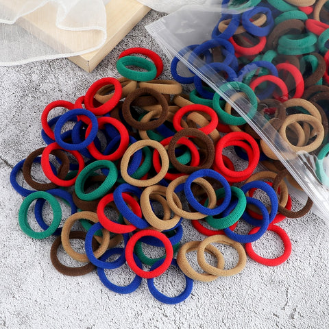 50/100PCS 3cm Children Headband High Elastic Solid Color Scrunchies 50/100PCS 3cm Children Headband High Elastic Solid Color Scrunchies