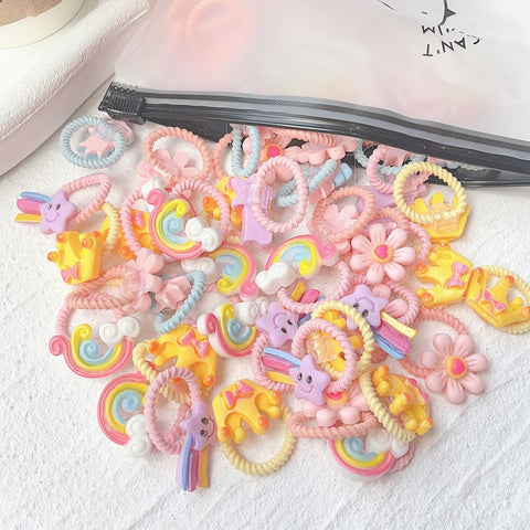 New Cute Bowknot Headbands Girls Elastic Hair Bands 10/20 pieces per set New Cute Bowknot Headbands Girls Elastic Hair Bands 10/20 pieces per set