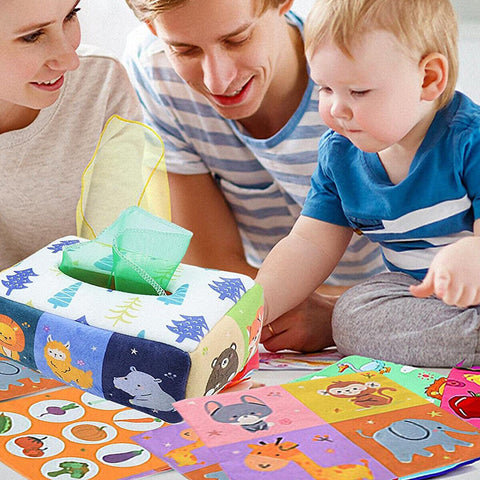 Montessori Toys Magic Tissue Box Baby Educational Learning Activity