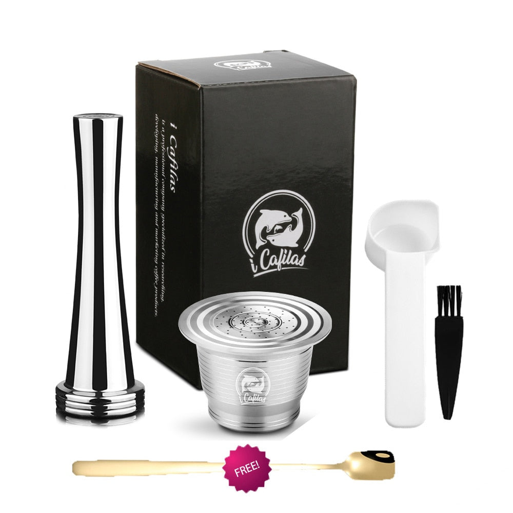 Refillable Coffee Capsules Reusable Pods Compatible With Nespresso Inissia capsula