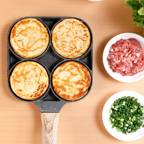 Four-hole Frying Pot Pan Thickened Omelet Pan Non-stick