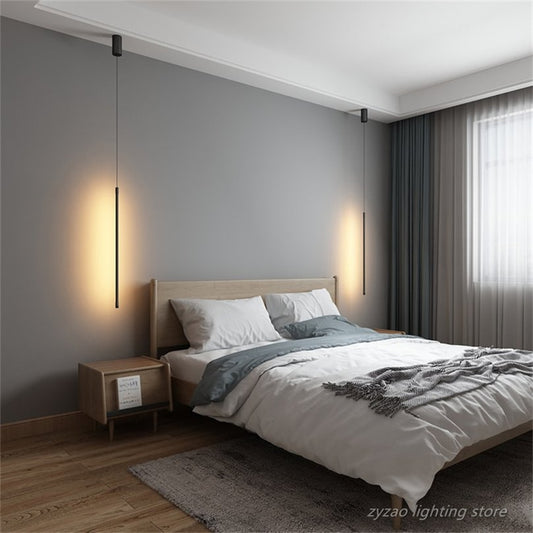 Modern Bedroom Bedside Led Pendant Lights Living Room Decor