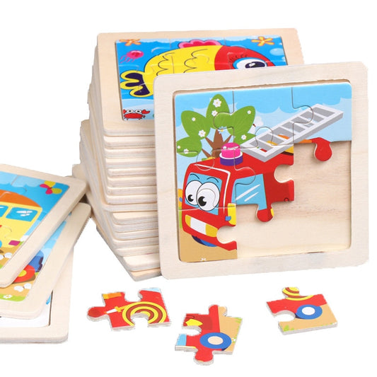 Colourful Animal Wooden Educational Puzzles for kids