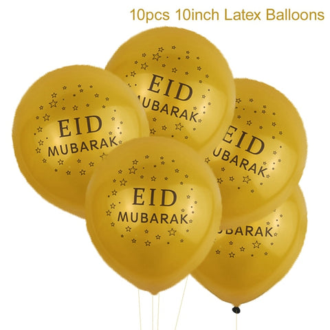 EID Mubarak Banner Balloon Wooden Pendant Ramadan/Eid Decoration