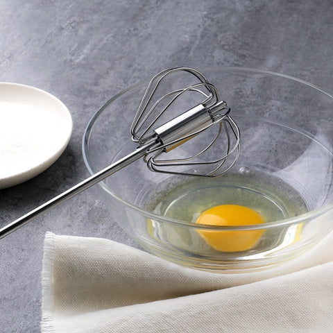 Hand Pressure Semi-automatic Egg Beater Stainless Steel Kitchen Accessories