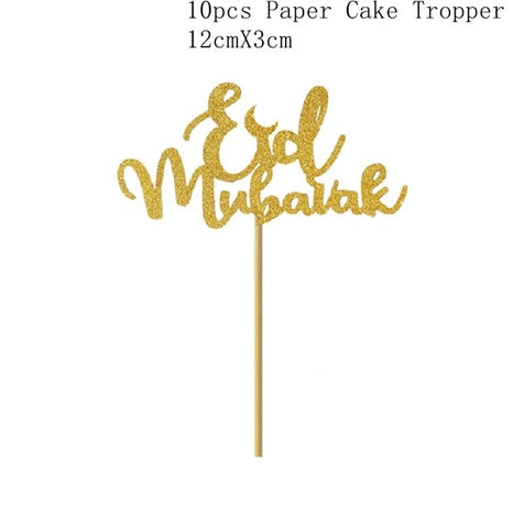 EID Mubarak Banner Balloon Wooden Pendant Ramadan/Eid Decoration