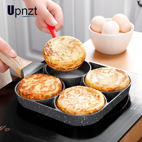 Four-hole Frying Pot Pan Thickened Omelet Pan Non-stick