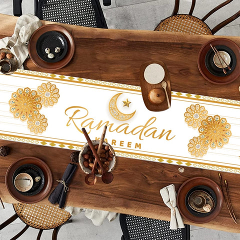 Ramadan Decoration Table Runner EID Mubarak Decor For Home Tablecloth