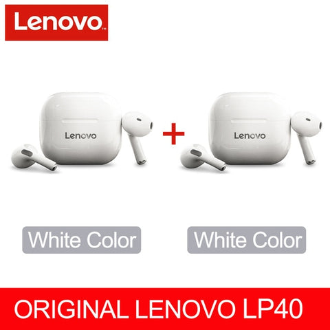 Lenovo LP40 wireless headphones TWS Bluetooth Earphones Touch Control Sport Headset For Android Phone