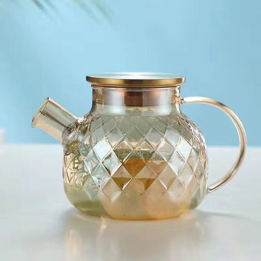 Beautiful Household Glass Kettle 1L/1.8L Heat-resistant