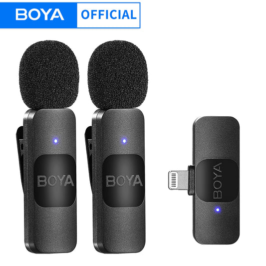 Professional Wireless Lavalier Mini Microphone for iPhone iPad Android