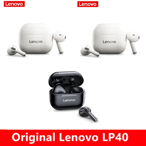 Lenovo LP40 wireless headphones TWS Bluetooth Earphones Touch Control Sport Headset For Android Phone