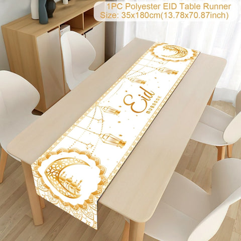 Ramadan Decoration Table Runner EID Mubarak Decor For Home Tablecloth