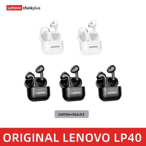 Lenovo LP40 wireless headphones TWS Bluetooth Earphones Touch Control Sport Headset For Android Phone