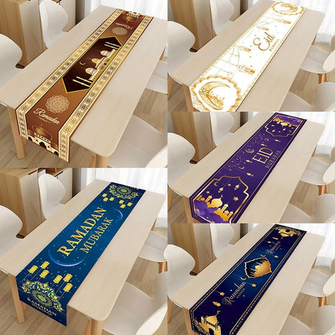 Ramadan Decoration Table Runner EID Mubarak Decor For Home Tablecloth