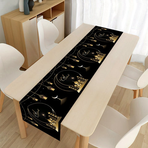 Ramadan Decoration Table Runner EID Mubarak Decor For Home Tablecloth