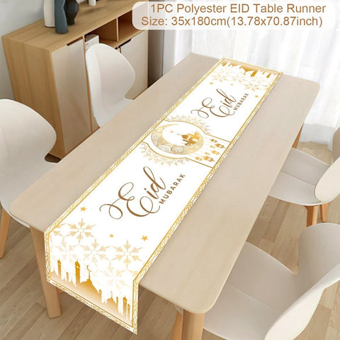 Ramadan Decoration Table Runner EID Mubarak Decor For Home Tablecloth