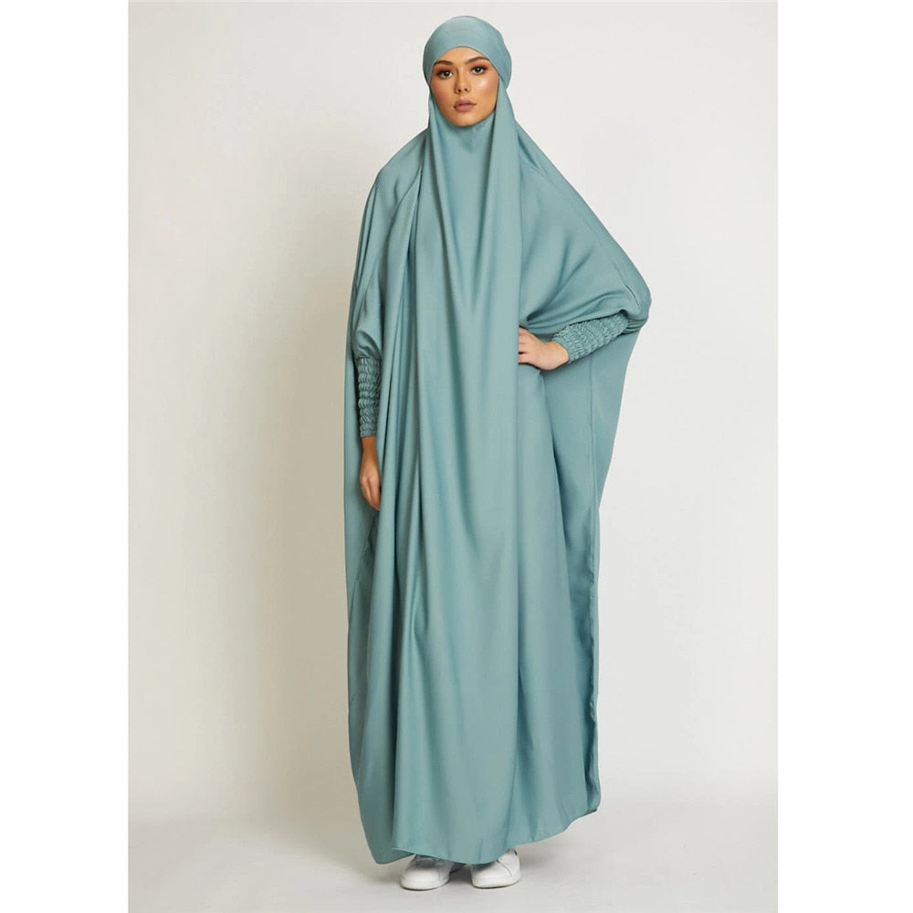 Hooded Abaya Muslim Women Prayer Garment