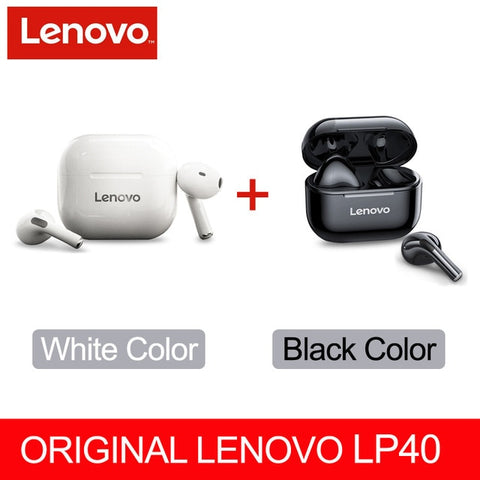 Lenovo LP40 wireless headphones TWS Bluetooth Earphones Touch Control Sport Headset For Android Phone