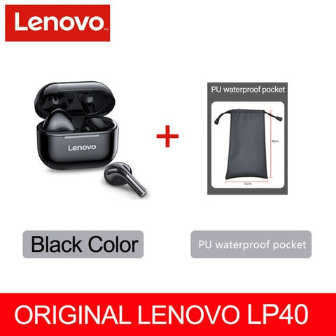 Lenovo LP40 wireless headphones TWS Bluetooth Earphones Touch Control Sport Headset For Android Phone