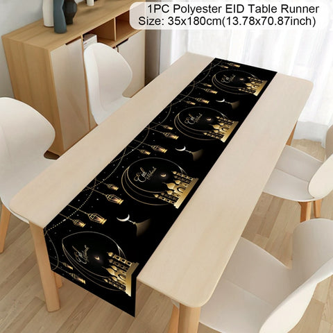 Ramadan Decoration Table Runner EID Mubarak Decor For Home Tablecloth