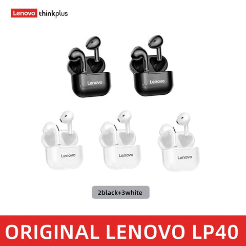 Lenovo LP40 wireless headphones TWS Bluetooth Earphones Touch Control Sport Headset For Android Phone