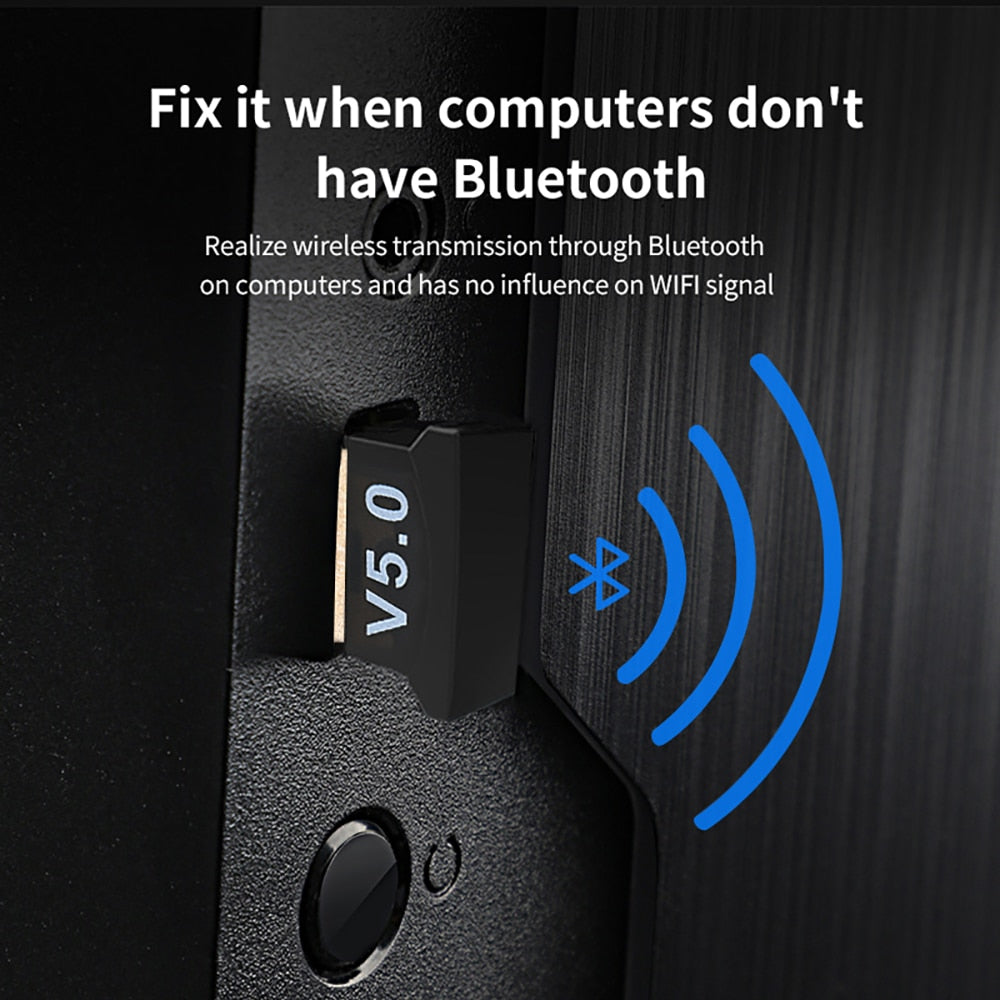 USB Adaptateur Bluetooth clé pour pc transmetteur, BT5.0 dongle pour TV USB Adaptateur Bluetooth clé pour pc transmetteur, BT5.0 dongle pour TV